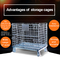 0.6T Pallet Storage Cages Odm Metal Roll Cage With Wheels For Logistics