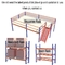 3 Tiers Mezzanine Racking System Plywood Board Storage Mezzanine Platforms